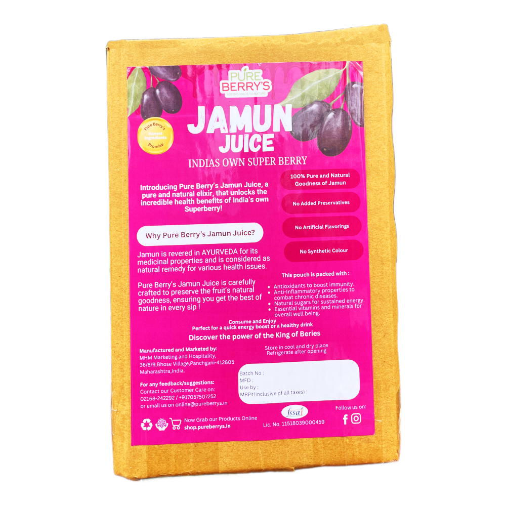 Natural Jamun Juice Refil Pack (1000 ml)