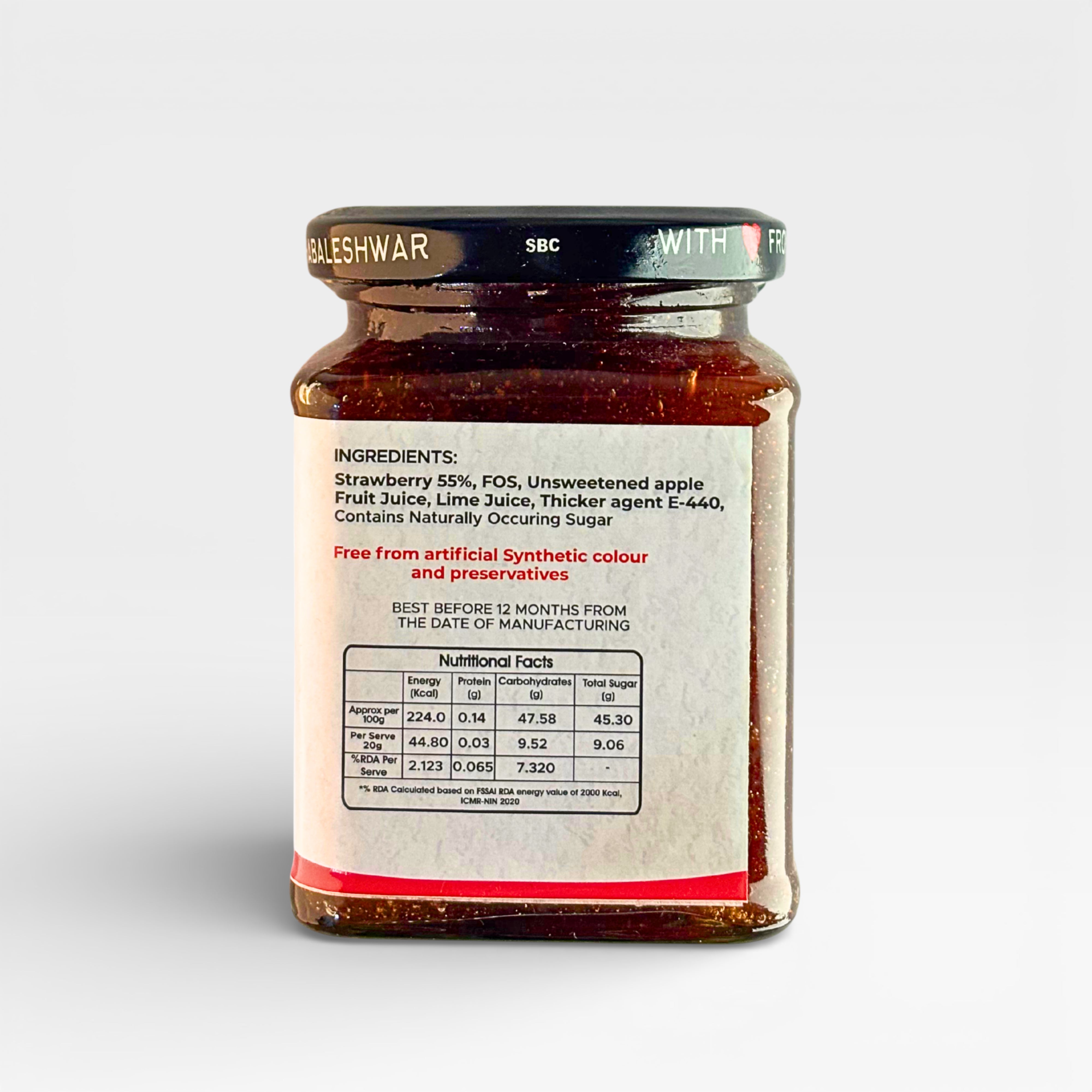 Sugar Free Strawberry Preserve - 350gm