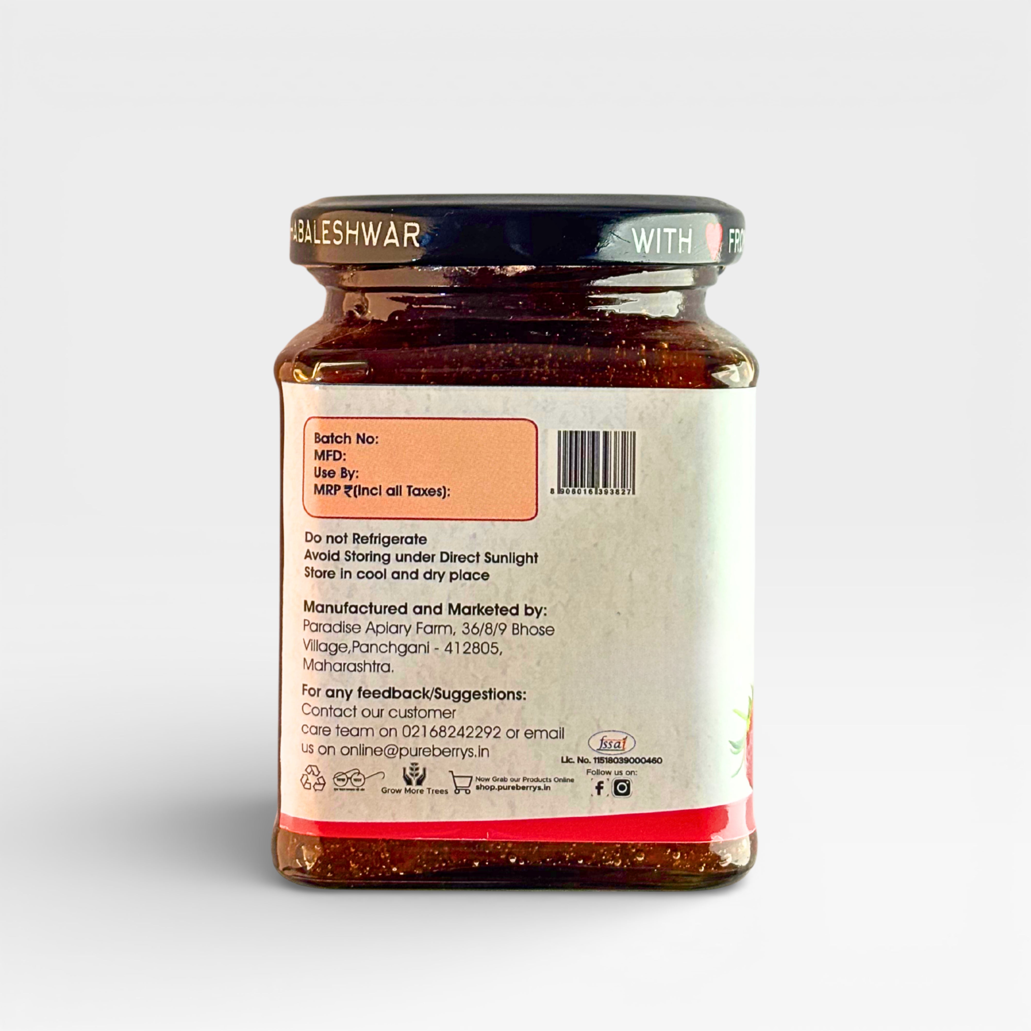 Sugar Free Strawberry Preserve - 350gm