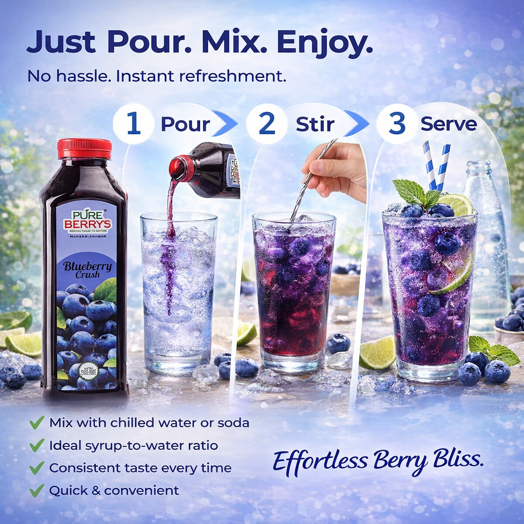Blueberry Fruit Crush (750ml)