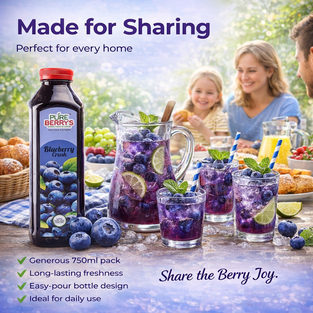 Blueberry Fruit Crush (750ml)