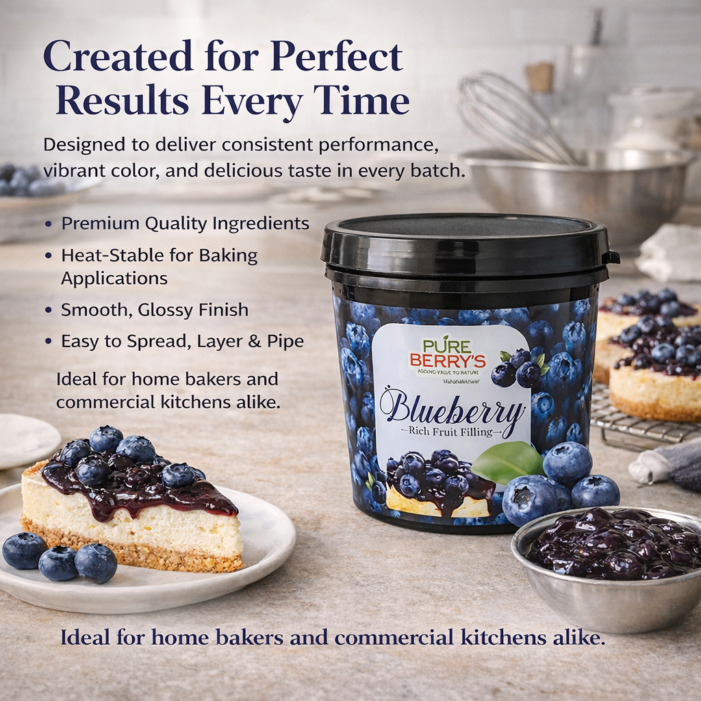 Blueberry Fruit Filling (1kg)