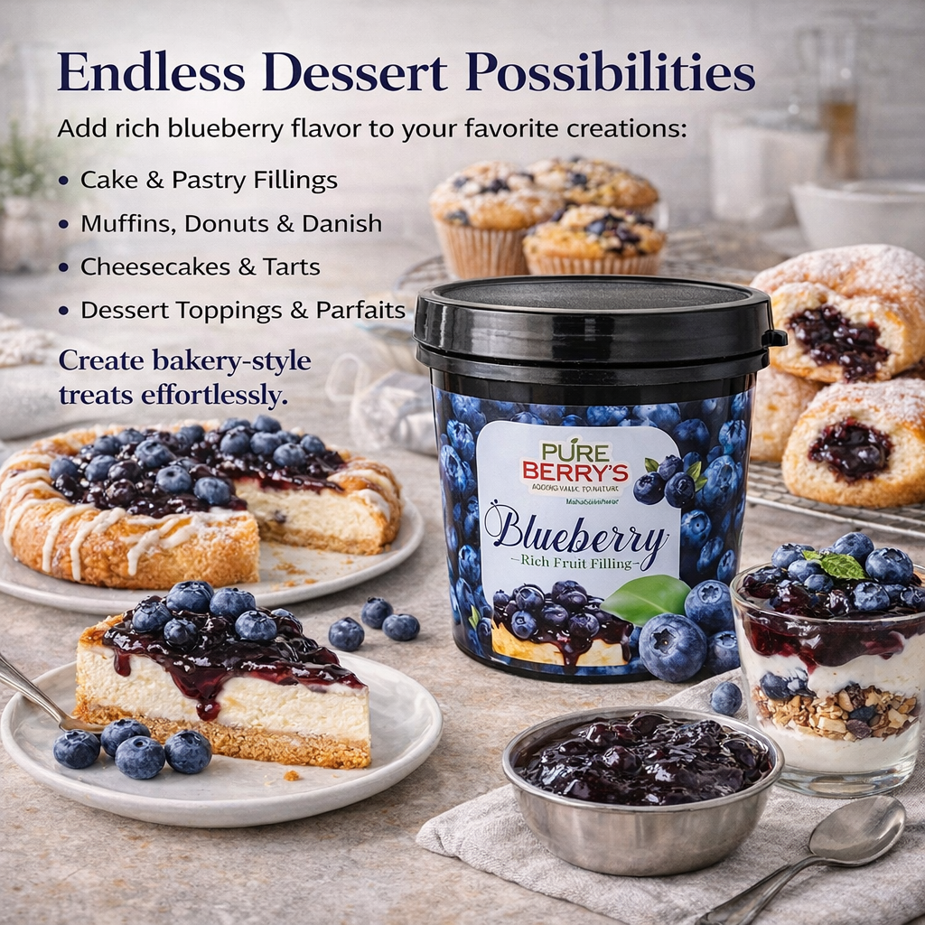 Blueberry Fruit Filling (1kg)