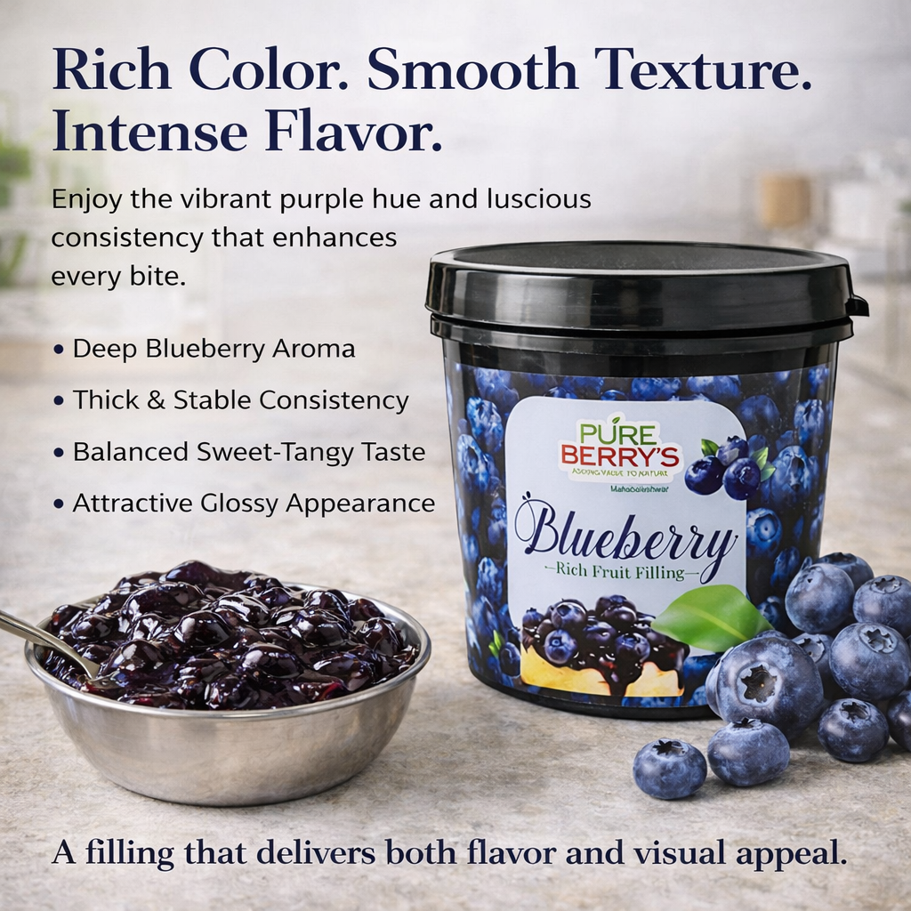 Blueberry Fruit Filling (1kg)
