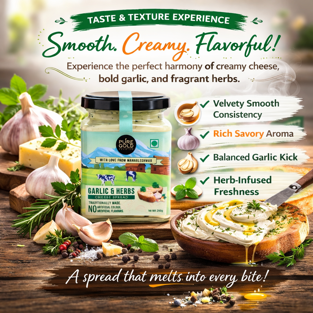 Garlic And Herbs Cheese Spread (250gm)