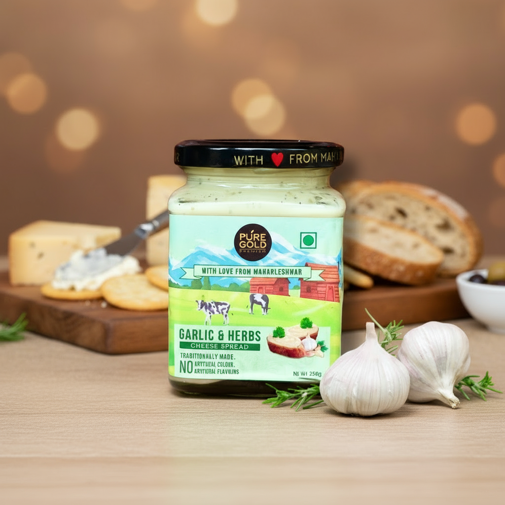 Garlic And Herbs Cheese Spread (250gm)