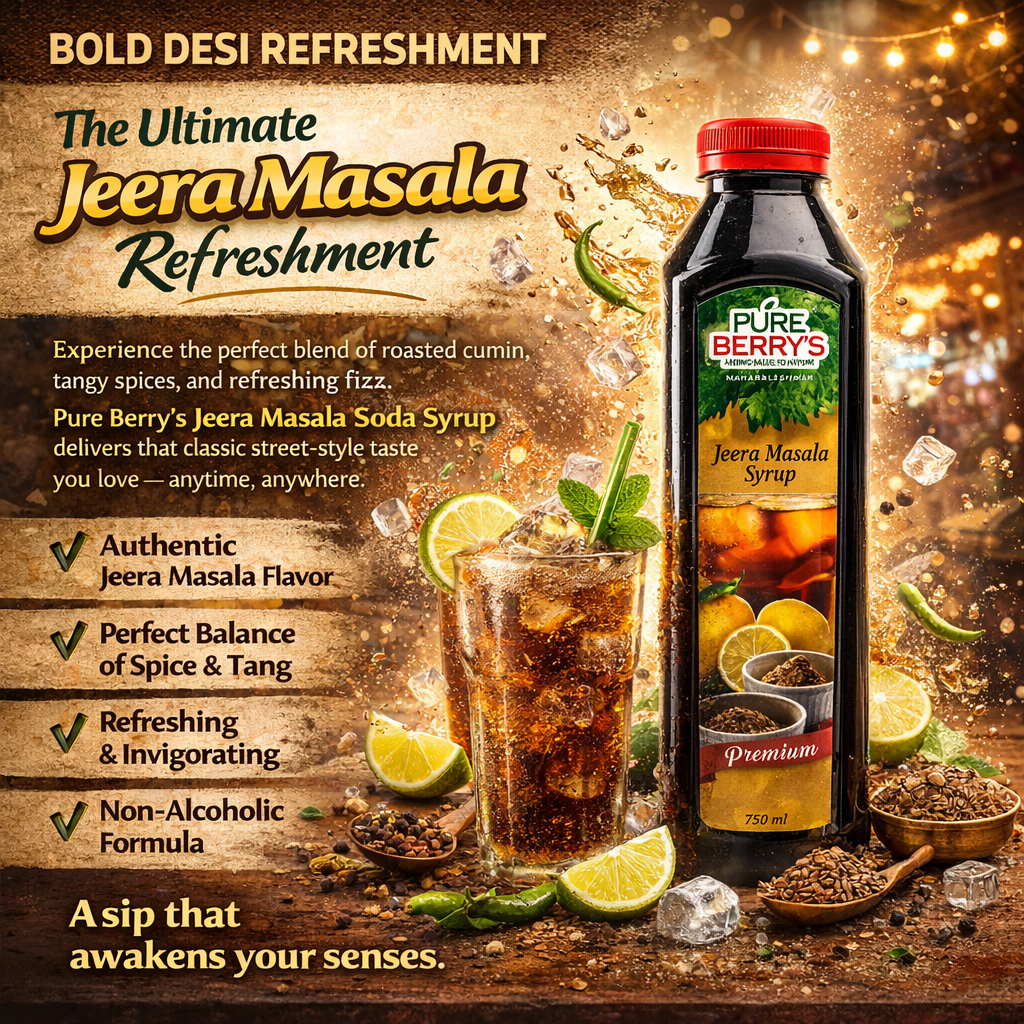Jeera Masala Soda Syrup (750ml)