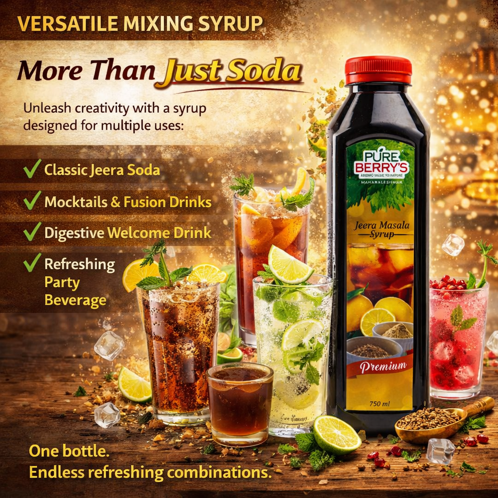 Jeera Masala Soda Syrup (750ml)
