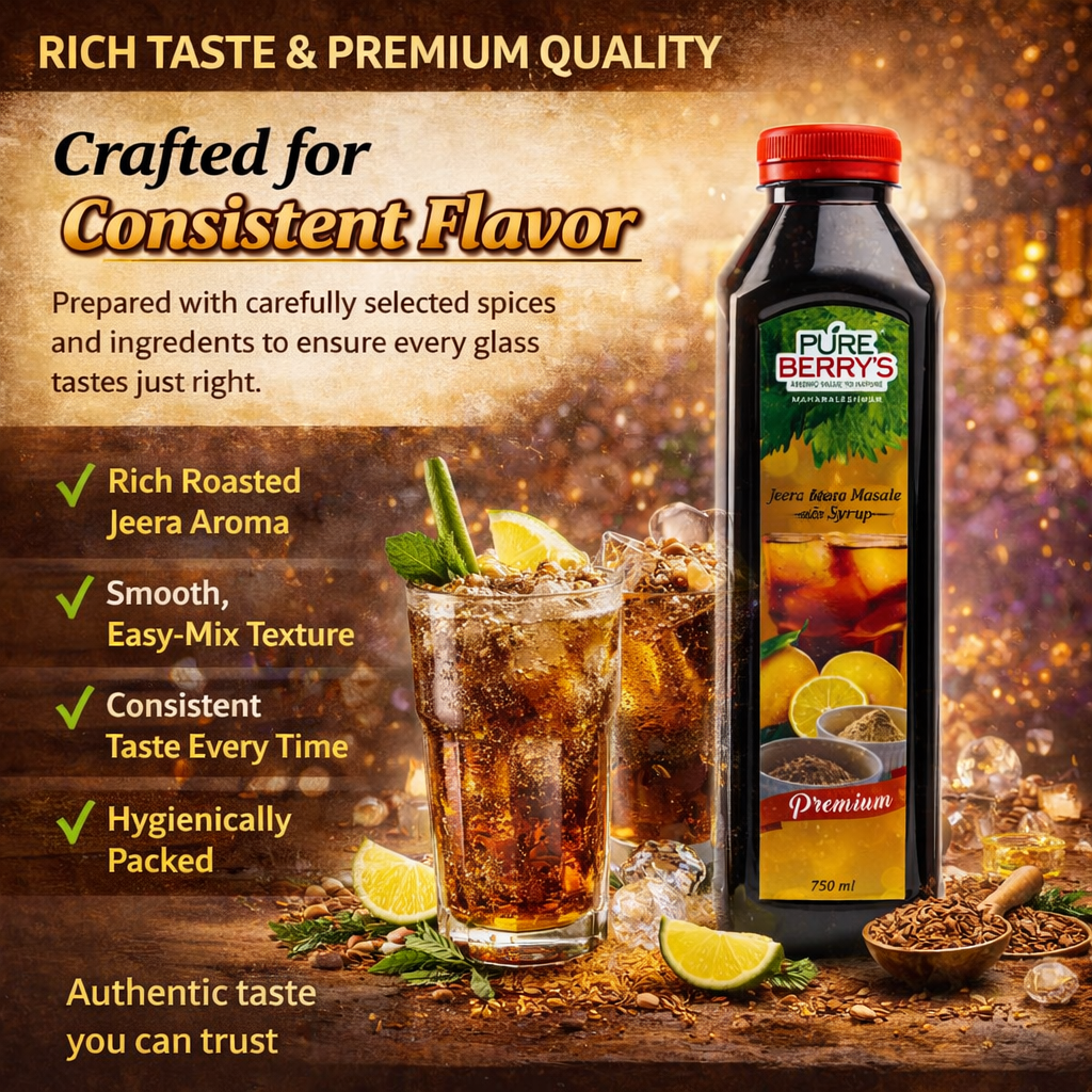 Jeera Masala Soda Syrup (750ml)