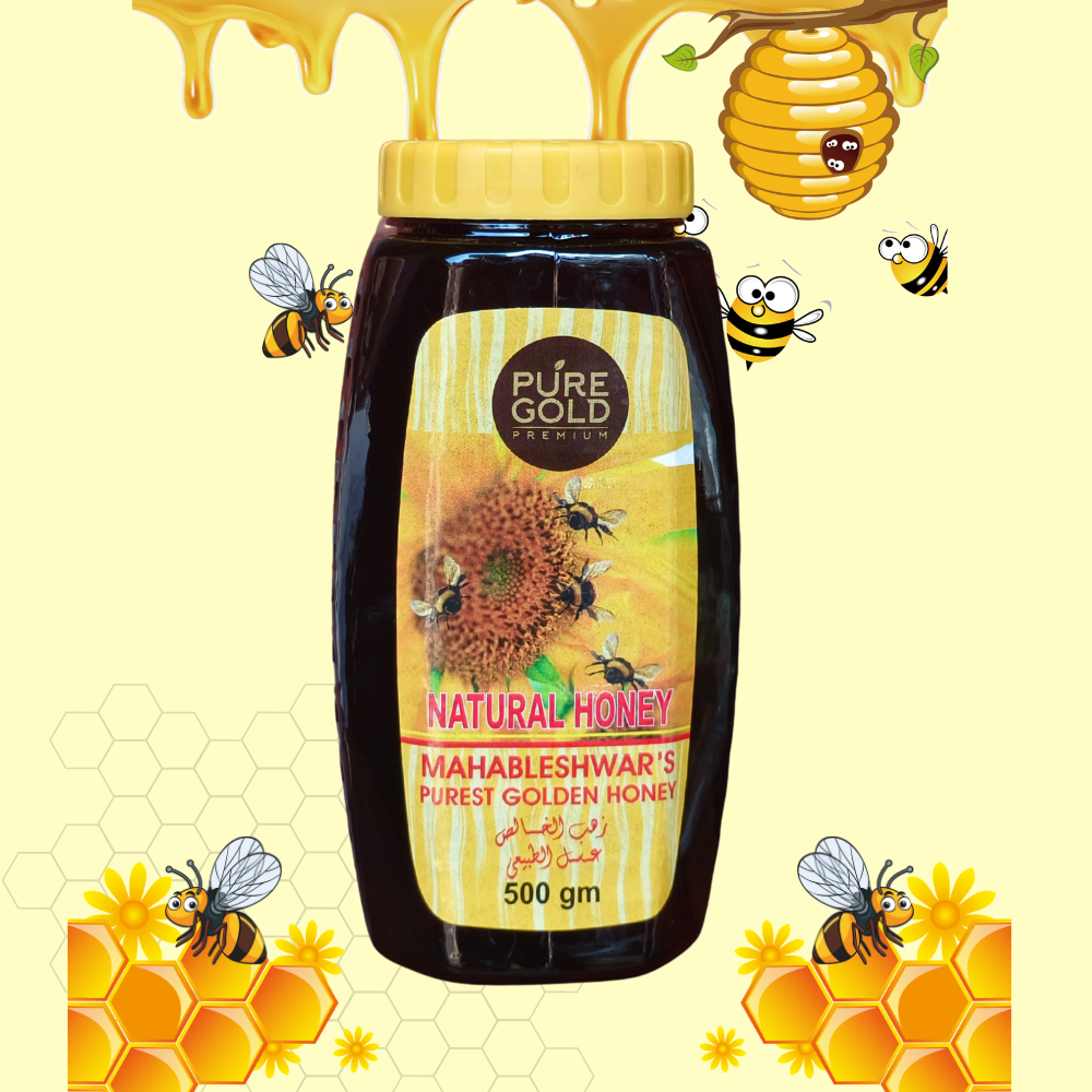 Pure Gold Natural Honey (500gm)