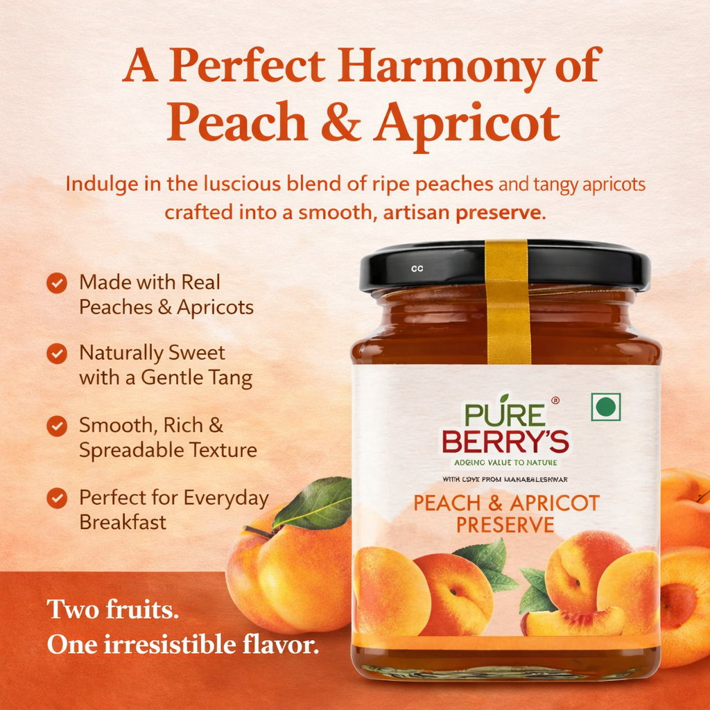 Peach & Apricot Preserve (350gm)