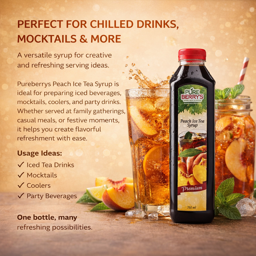 Peach Ice Tea Syrup (750ml)