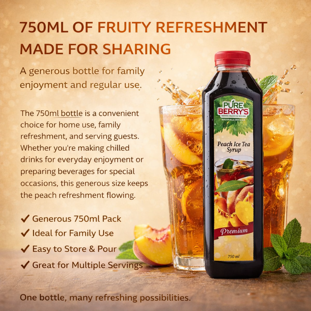 Peach Ice Tea Syrup (750ml)
