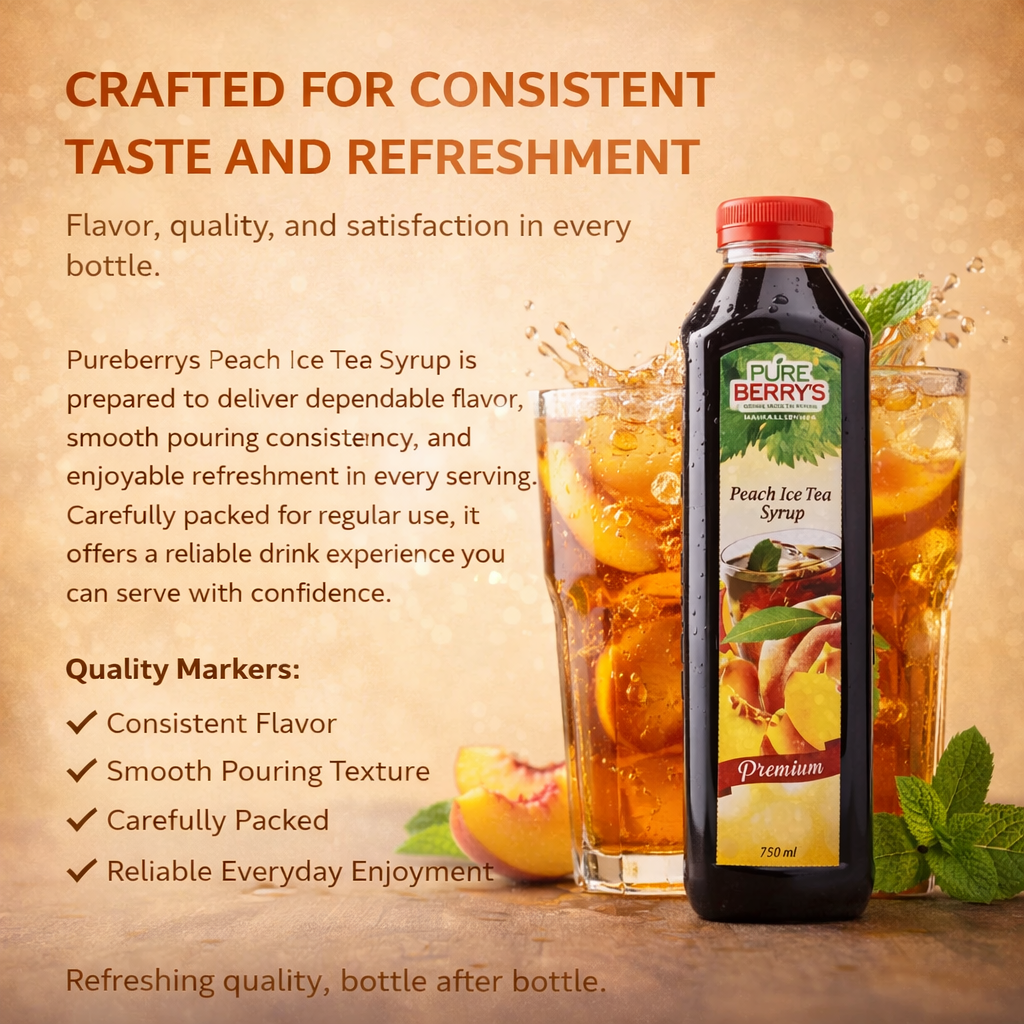 Peach Ice Tea Syrup (750ml)