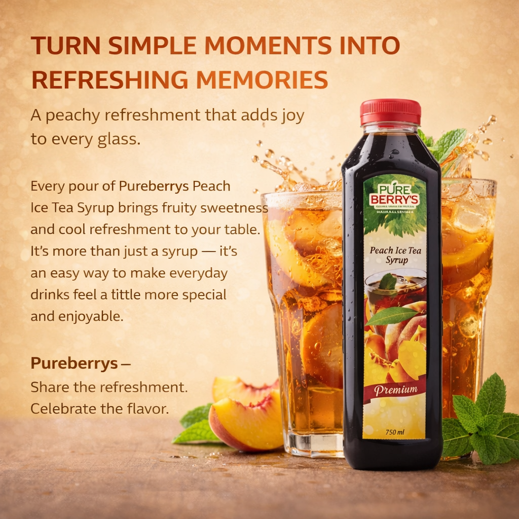 Peach Ice Tea Syrup (750ml)