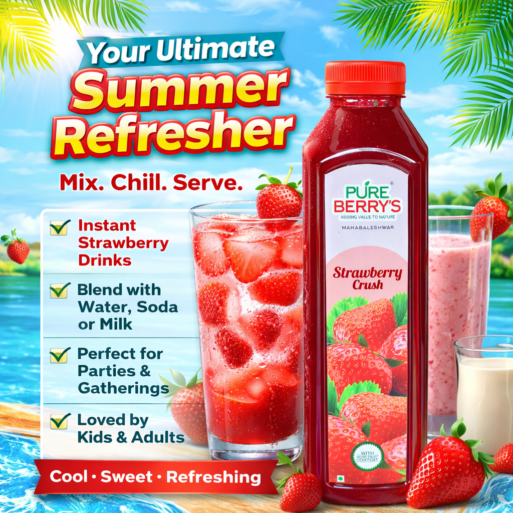 Strawberry Fruit Crush (750ml)