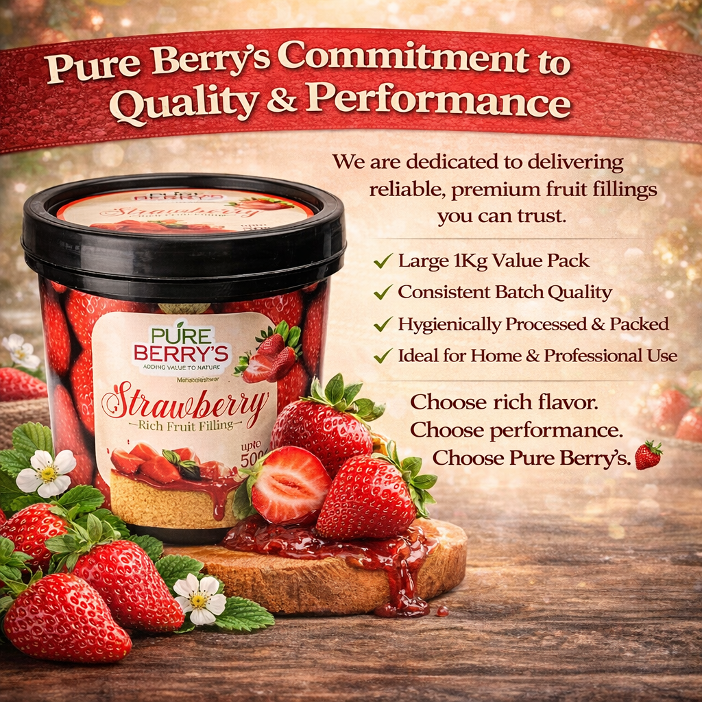 Strawberry Rich Fruit Filling (1Kg)