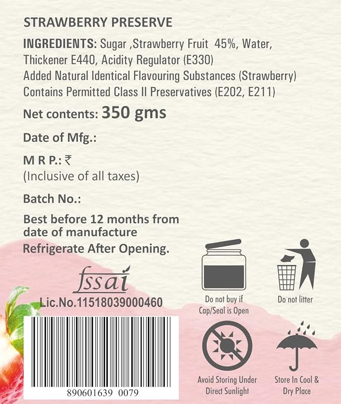 Strawberry Preserve (250gm)