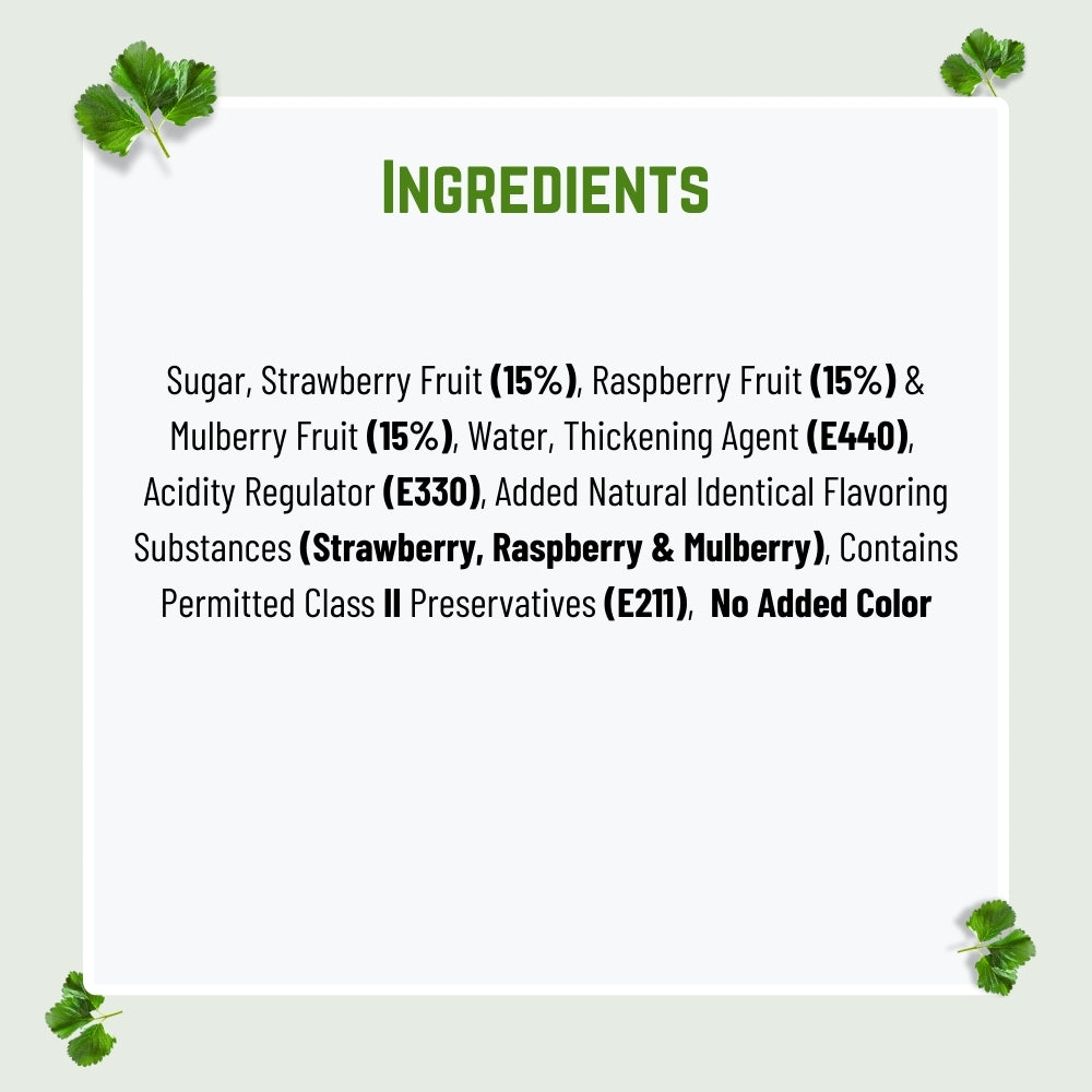 Three Berry Jam (400gm)