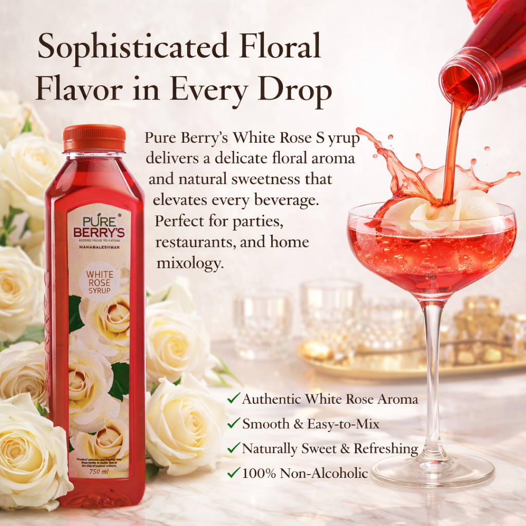White Rose Syrup (750ml)