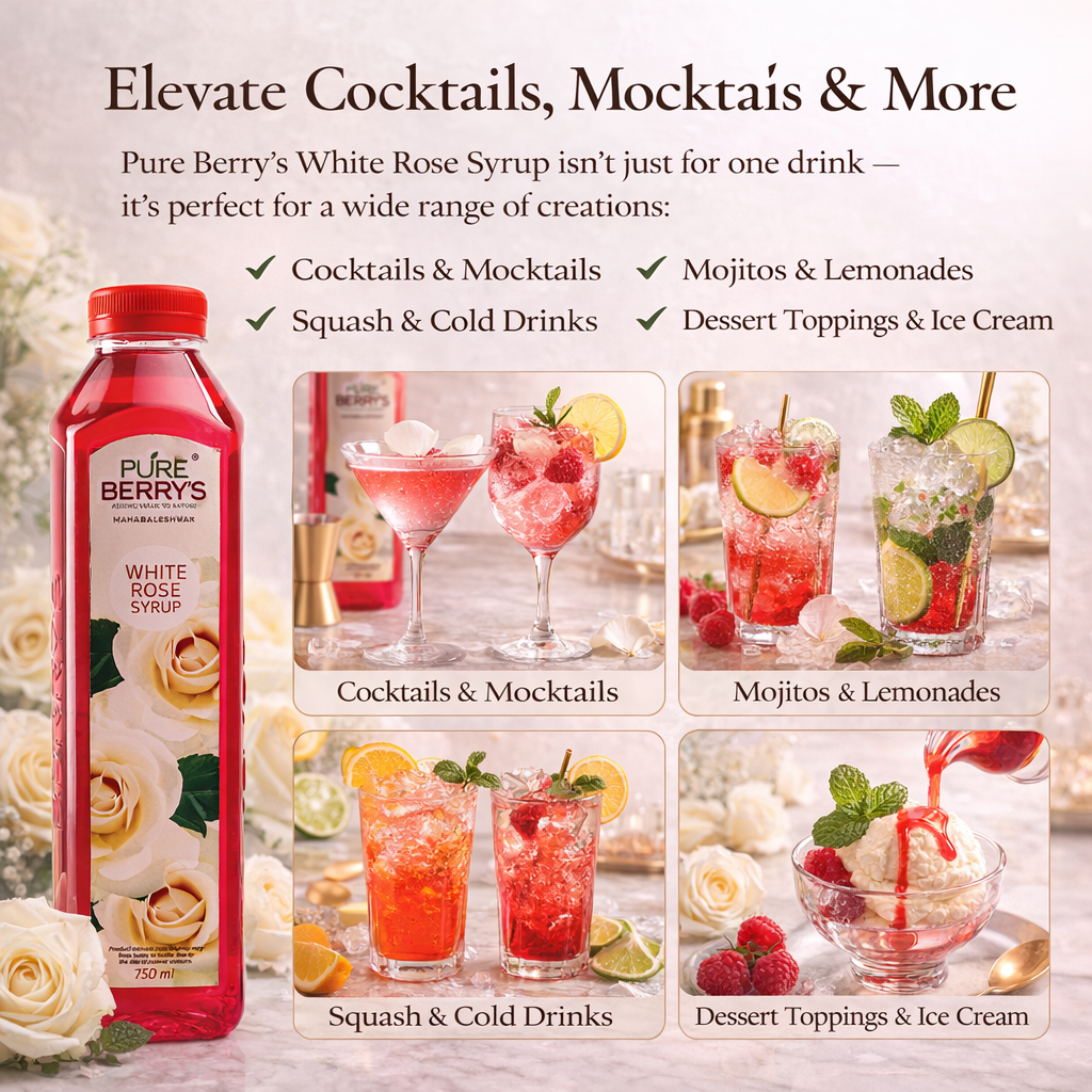 White Rose Syrup (750ml)