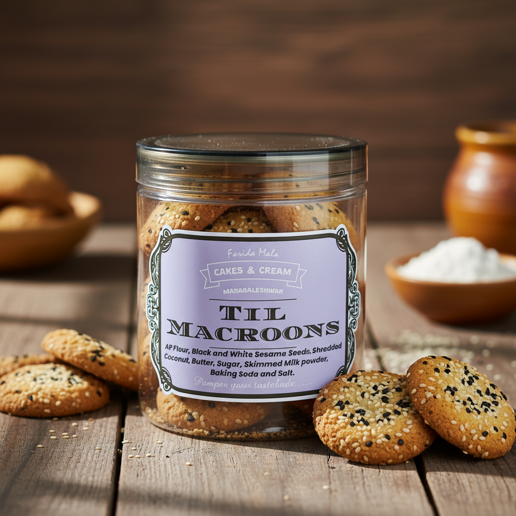 Til Macroons Cookies - 250gm
